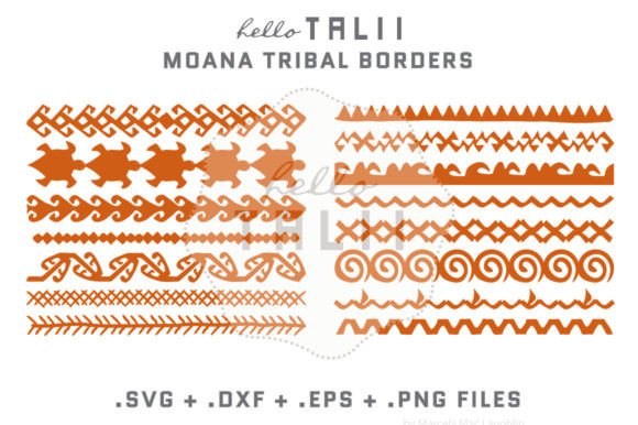 Download MOANA TRIBAL BORDERS SVG CUT FILES - Cut files Collection