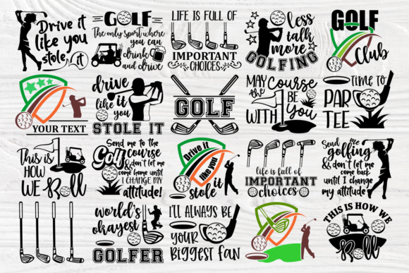 Download Golf Quotes, Golf Club Svg Cut Files - Premium Resources