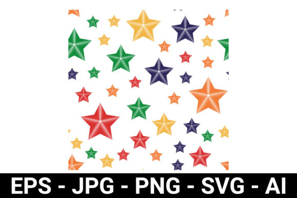 Download Colorful Stars Seamless Pattern - Premium Resources